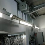 Snows garage workspace heated by Herschel Advantage infrared heating